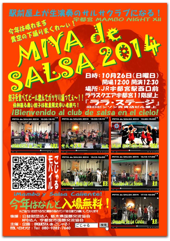 MIYA de SALSA 2014 フライヤ